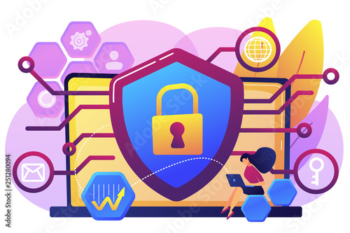 Privacy engineering concept vector illustration.