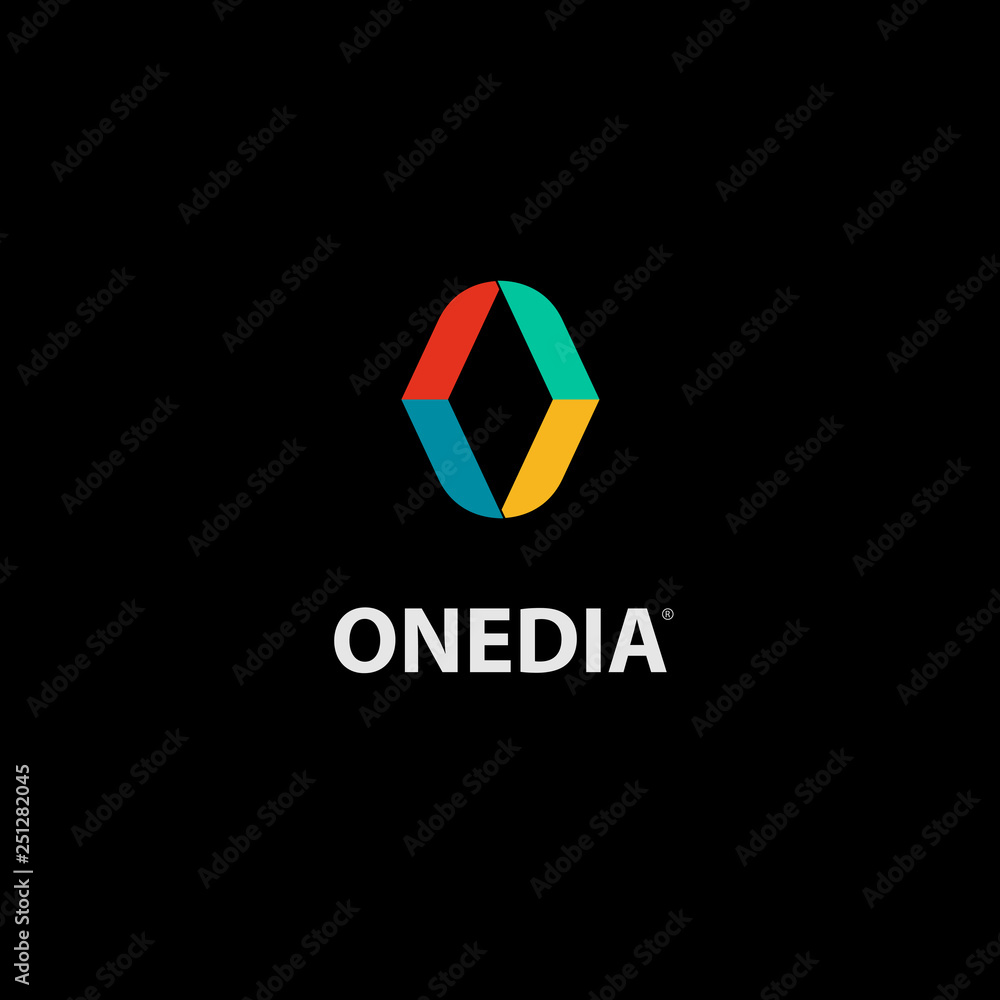 Onedia is One Diamond icon logo - vector Onedia is One Diamond icon logo - vector