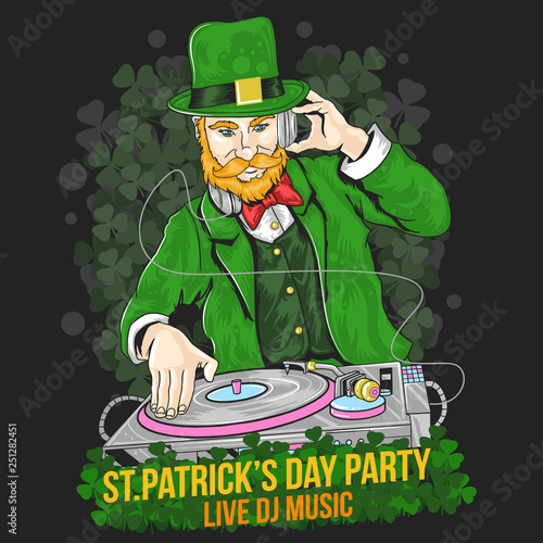 st patricks day dj party