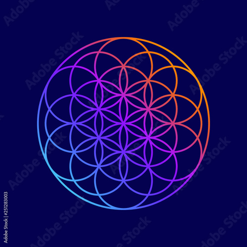 Mandala Abstract Flower Yoga Background Geometric