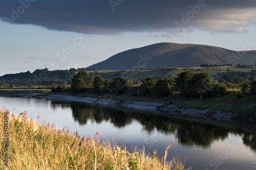 View of Criffel Hill across the River Nith, Dumfriesshire, Scotland