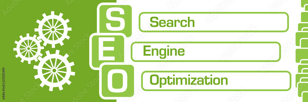 SEO - Search Engine Optimization Green Square Stripes Symbol SEO - Search Engine Optimization Green Square Stripes Symbol