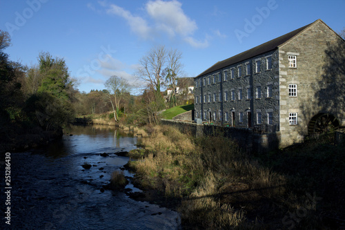 The Mill on the Fleet on the River Fleet at Gatehouse of Fleet, Dumfries and Galloway, Scotland.