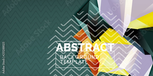 Triangular low poly background design