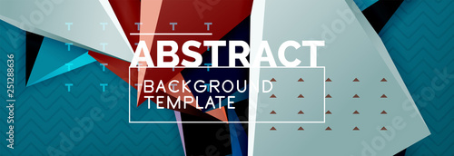 3d triangular shapes geometric background. Origami style pattern with triange shapes for decorative design. Poster design. Line design. Modern presentation template