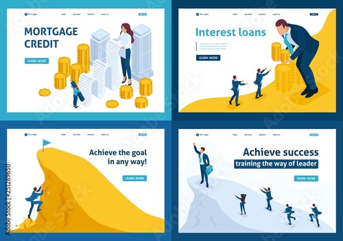 Isometric Mortgage Loan, Interest Loans, Climbing