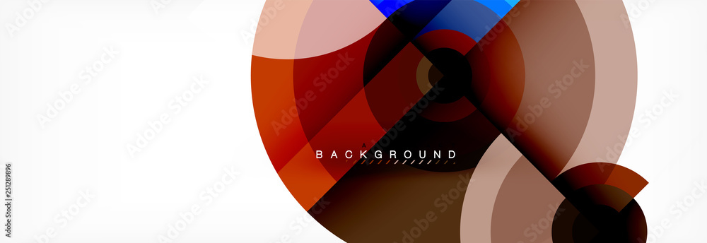 Minimal geometric circles and triangles abstract background, techno modern design, poster template Minimal geometric circles and triangles abstract background, techno modern design, poster template
