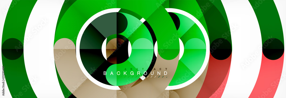 Round linear circle shapes background Round linear circle shapes background