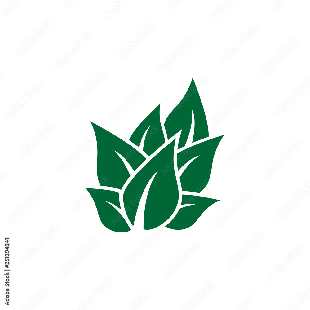 Leaf icon design template vector isolated Leaf icon design template vector isolated