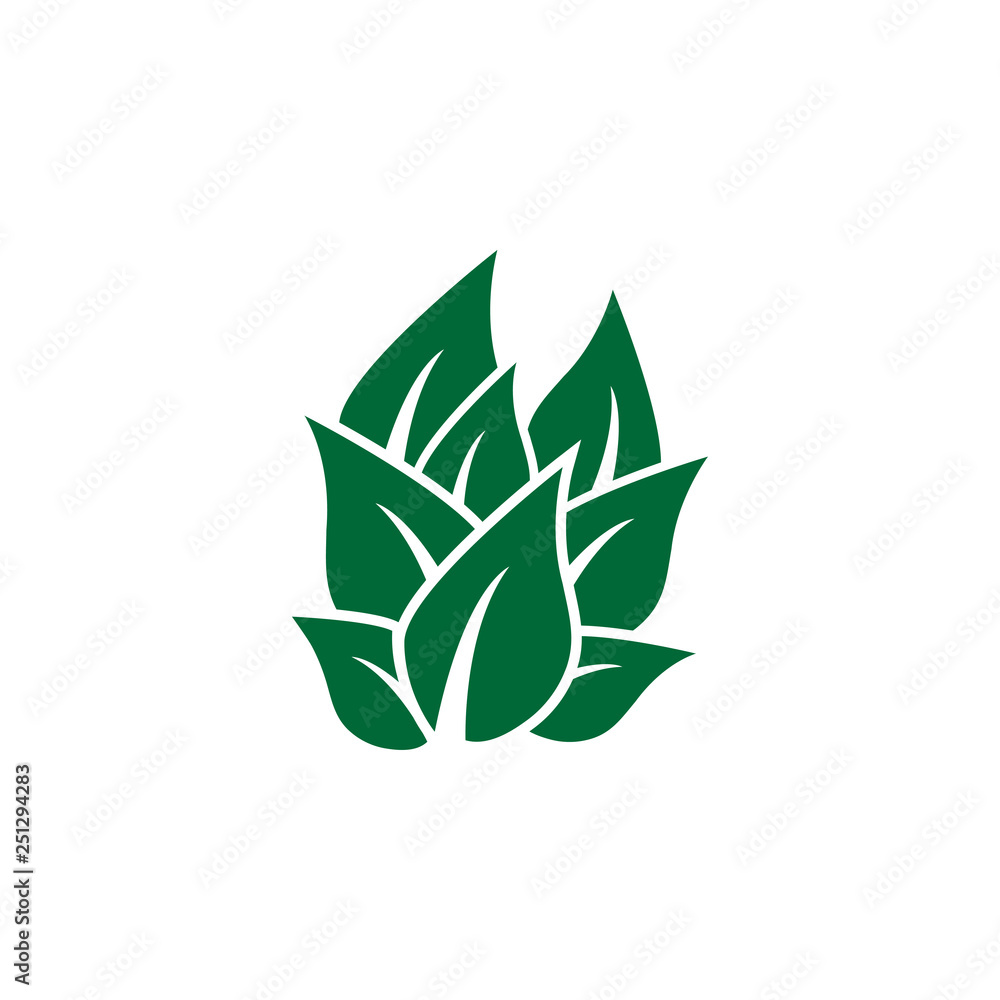 Leaf icon design template vector isolated Leaf icon design template vector isolated
