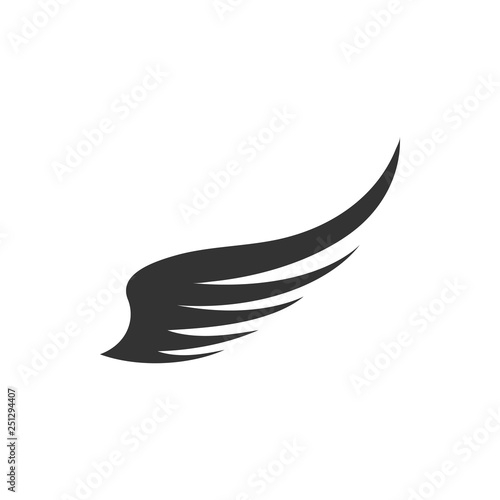Wing icon design template vector isolated