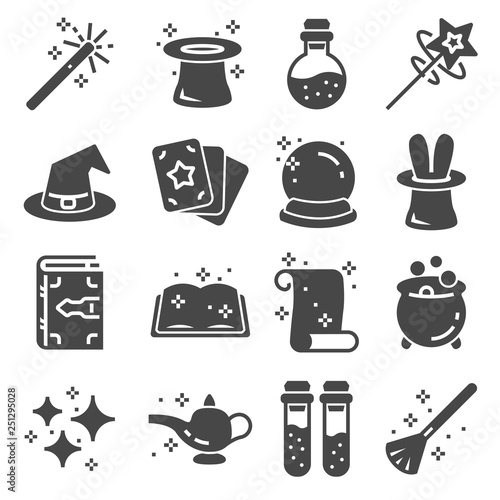 Simple Set of Magic Related Vector Icons