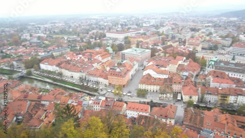 Wallpaper Mural Aerial view of the Ljubliana cityscape Torontodigital.ca