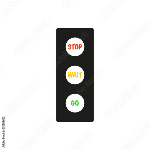 Traffic light interface icons