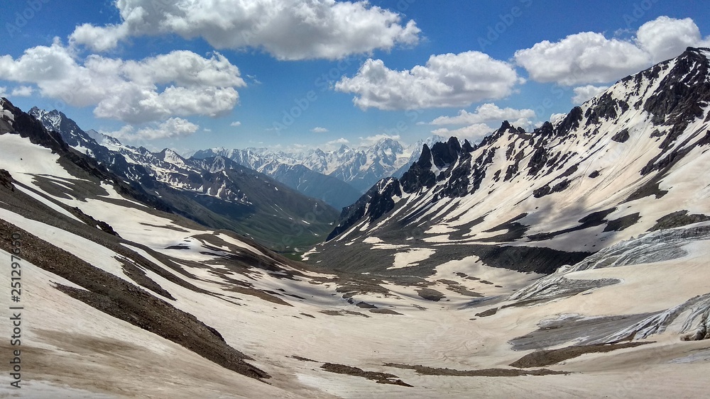 Powerful mountain landscape of Caucasus