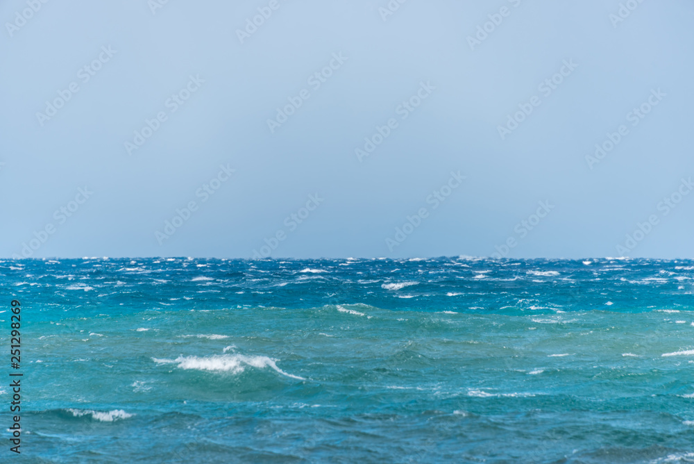 Southern Italian Mediterranean Coast on a Windy Day Southern Italian Mediterranean Coast on a Windy Day