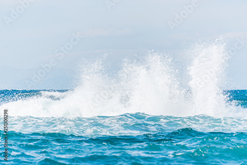 Southern Italian Mediterranean Coast on a Windy Day