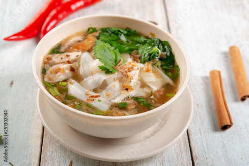 Chicken Kway Teow Soup