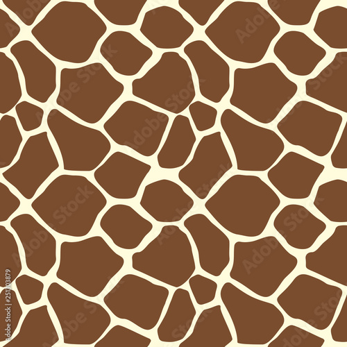 A giraffe animal print seamless pattern tile background