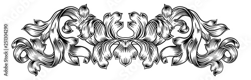 A floral filigree pattern s...