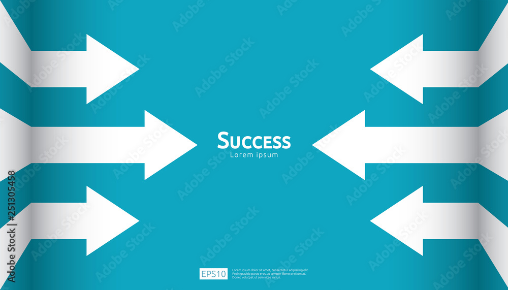 business arrow target direction concept to success. Finance growth vision stretching rising up. banner flat style vector illustration. Return on investment ROI. chart increase profit business arrow target direction concept to success. Finance growth vision stretching rising up. banner flat style vector illustration. Return on investment ROI. chart increase profit