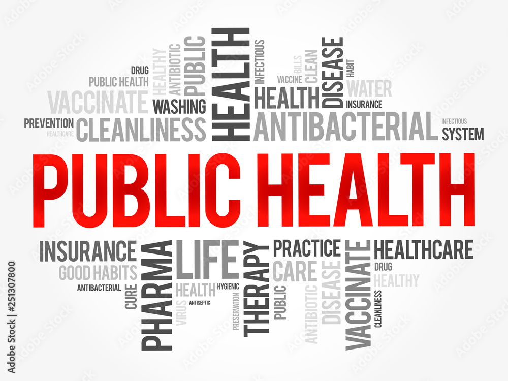 Public health word cloud collage, healthcare concept background Public health word cloud collage, healthcare concept background