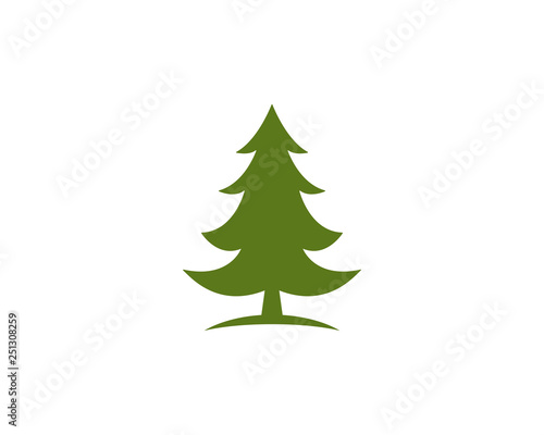 Cedar tree Logo template vector icon illustration design 