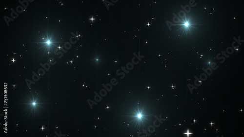 Obraz na płótnie Night sky with stars sparkling on black background w salonie