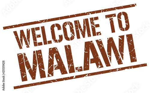 welcome to Malawi stamp
