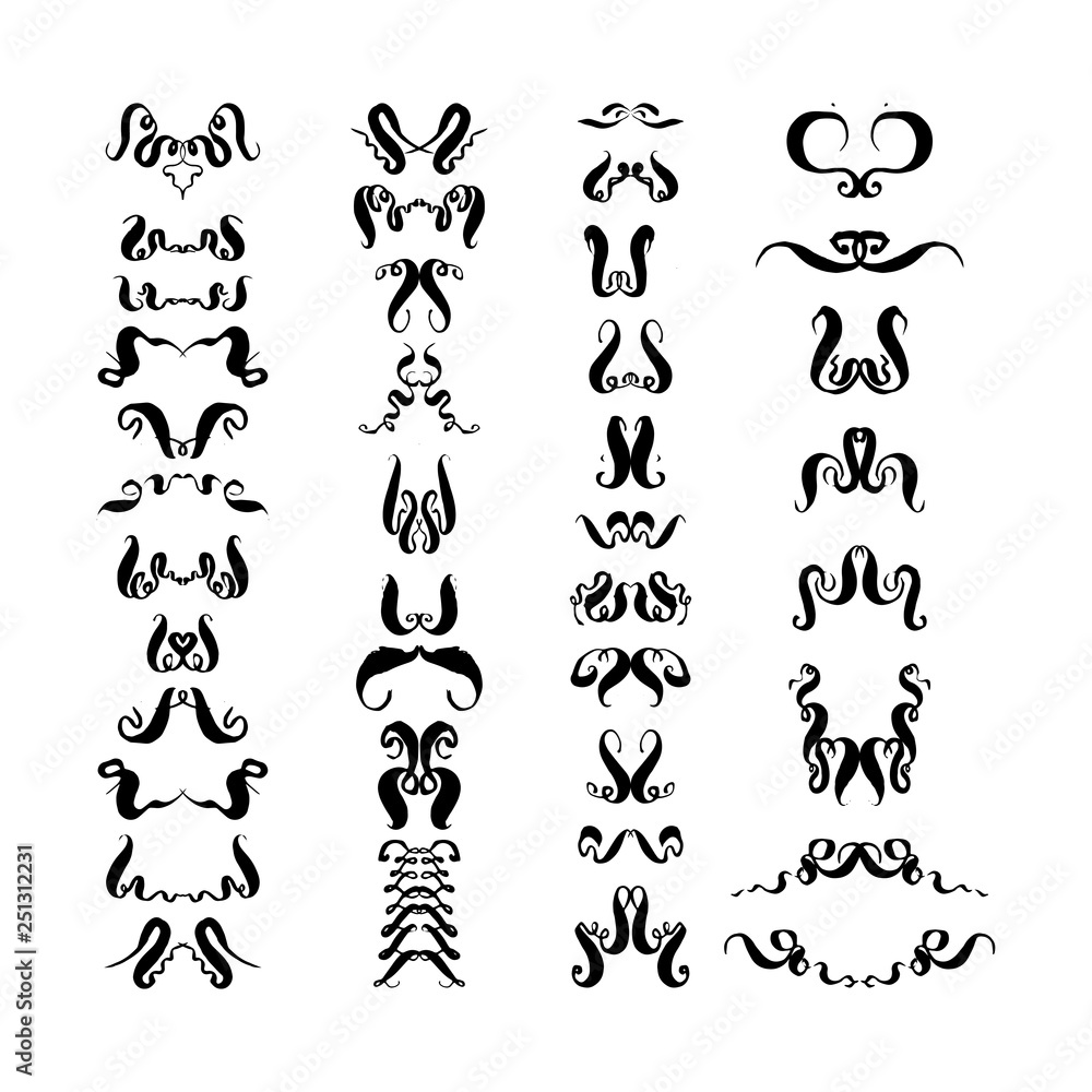 Obraz premium set of design elements