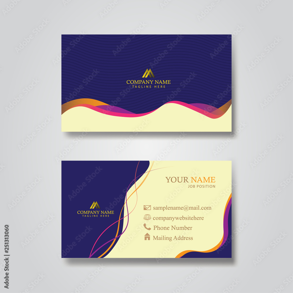 elegant template business card