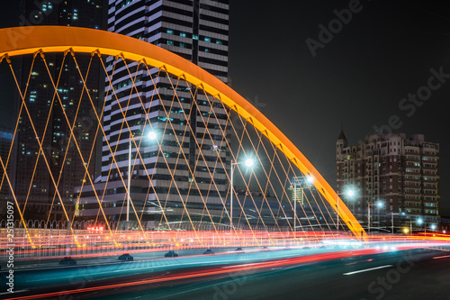 photo taken from jiefang bridge,tianjin haihe river,china.