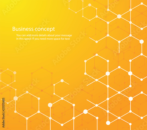 abstract hexagon background and space for write vector eps10