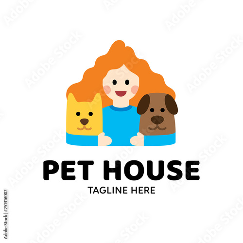 Vector Pet House Logo Design