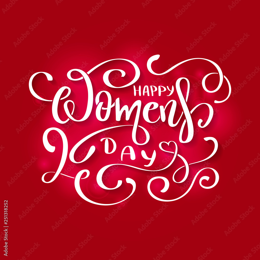 Happy Womens Day vector Card to 8 March. Happy Womens Day vector Card to 8 March.