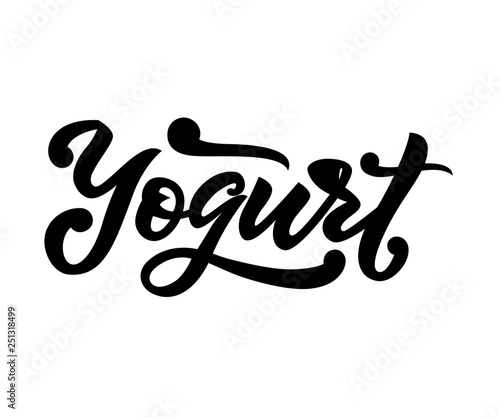 Hand lettering word Milk. Isolated. Vector.