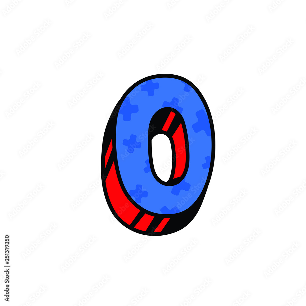 Logo, letter O. Vector. Linear, outline icon. Volumetric mark, 3D. Color capital letter. Illustration with pattern. Symbol on white background. Cartoon style. The image of the circus. Logo, letter O. Vector. Linear, outline icon. Volumetric mark, 3D. Color capital letter. Illustration with pattern. Symbol on white background. Cartoon style. The image of the circus.
