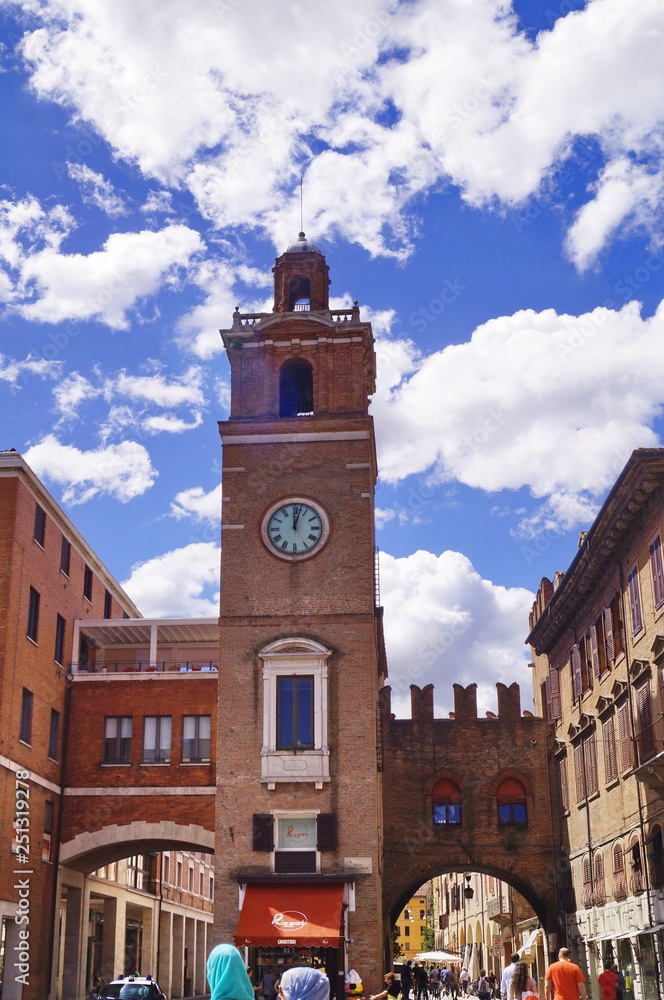 Town Hall Square Ferrara, Italy