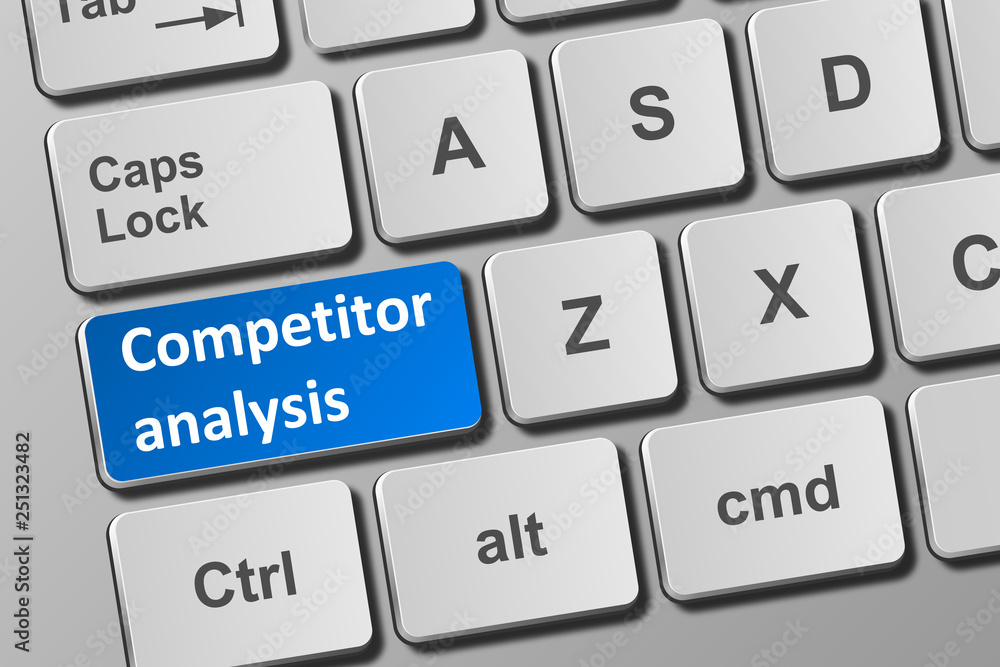 Keyboard with competitor analysis button Keyboard with competitor analysis button