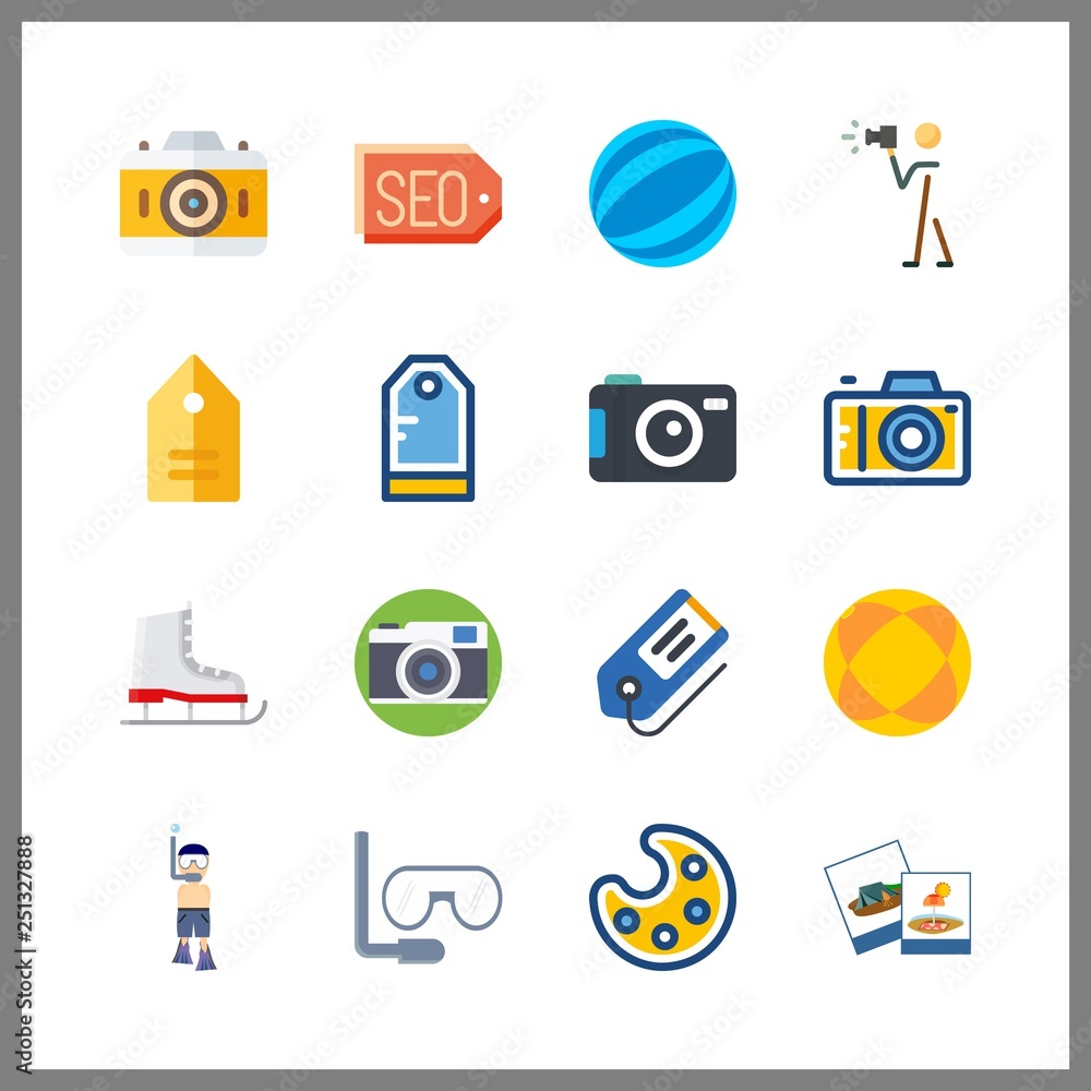16 hobby icon. Vector illustration hobby set. ball and tags icons for hobby works 16 hobby icon. Vector illustration hobby set. ball and tags icons for hobby works
