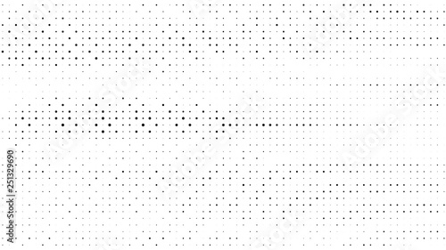 Halftone gradient pattern. Abstract halftone dots background. Monochrome dots pattern. Grunge texture. Pop Art, Comic small dots. Design for presentation, business cards, report, flyer, cover. Vector