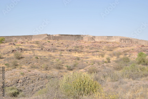 Rao Jodha desert rock park in Jodhpur in India