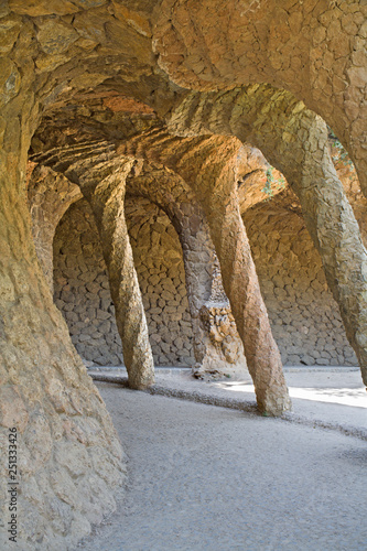 Barcelona - The Guell park designed by Antonio Gaudi