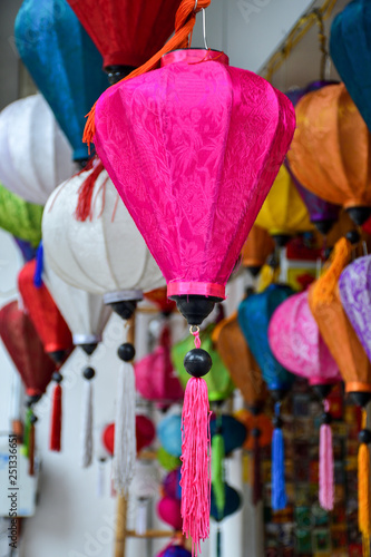Pink Vietnamese lantern.