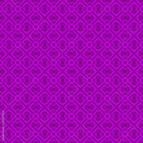 Abstract Repeat Backdrop With Lace Geometric Ornament. Vector illustration. Purple color