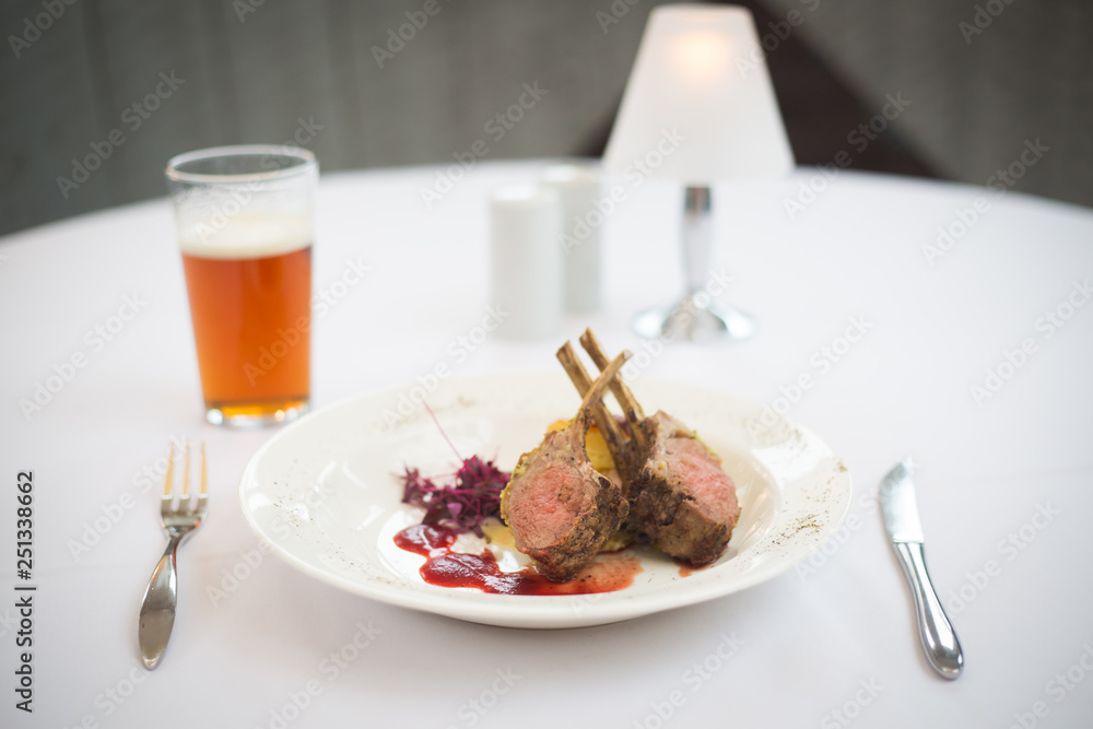 roast lamb with bones roast lamb with bones