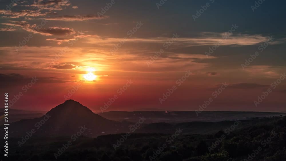 Mountain sunset Mountain sunset