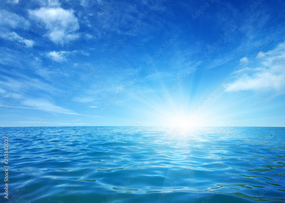 Obraz premium Blue sea water