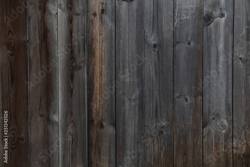 Rustic wooden textured with faded dark paint for retro and vintage background design