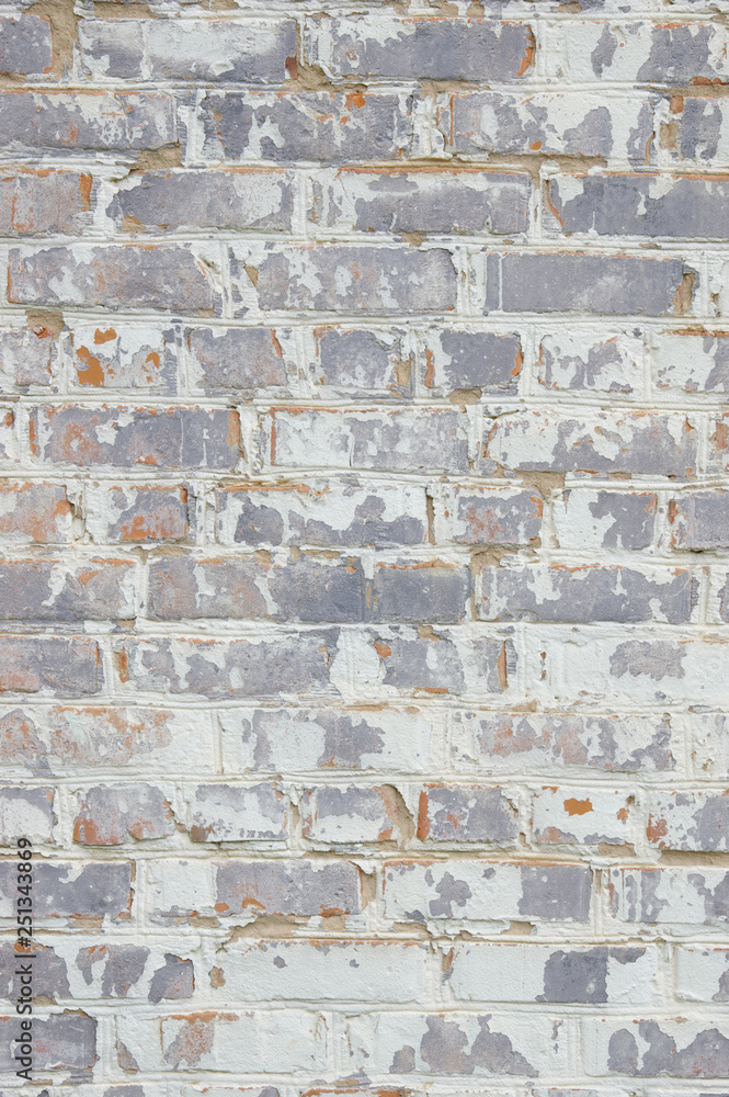 Fototapeta premium old white brick wall texture